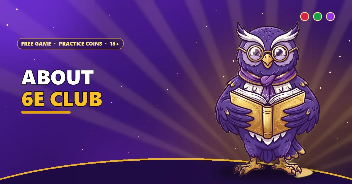 Owl librarian holding an open book for the About 6E Club page