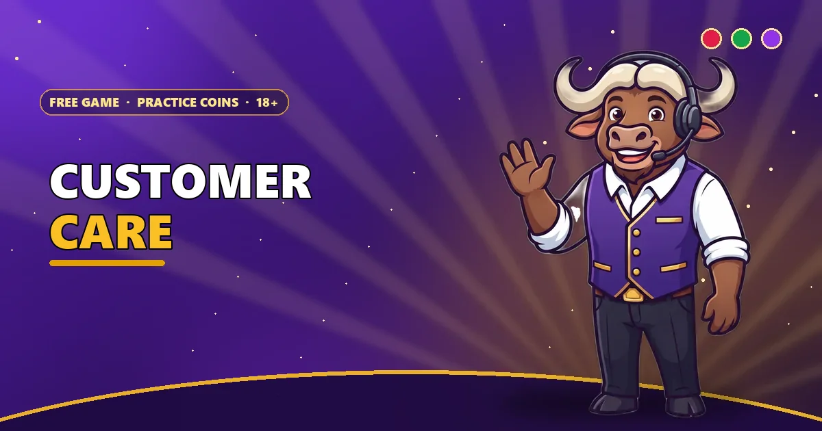 Buffalo help-desk clerk with a headset waving for the 6E Club customer care guide