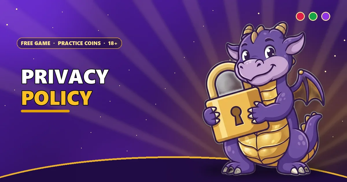 Small dragon hugging a golden padlock for the 6E Club privacy policy