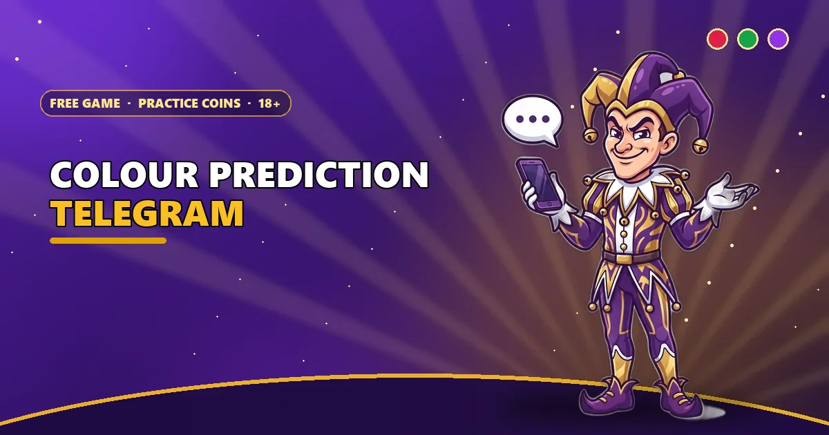 Card joker shrugging with a phone for the colour prediction Telegram channels guide